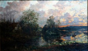 Paesaggio con una piccola barca da Gustave de Duyts