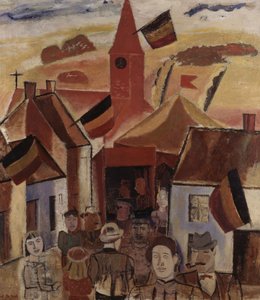 Fiera di paese, 1930 circa (olio su tela)