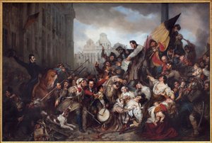 La rivoluzione belga del 1830, 1835 da Gustave Wappers