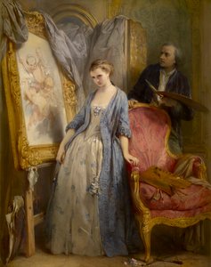 Giovane artista che sogna ad occhi aperti da Gustave or Gustaaf Wappers
