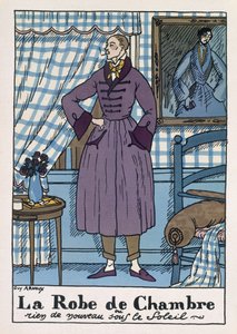 Vestaglia da uomo, illustrazione da 