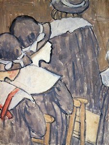 Bambini in una chiesa da Gwen John