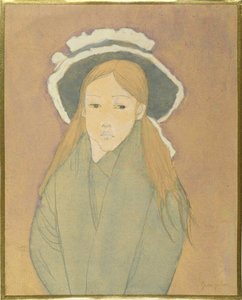 Ragazza con Grande Cappello e Capelli Color Paglia, 1910s