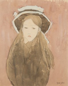 Bambina con grande cappello da Gwen John