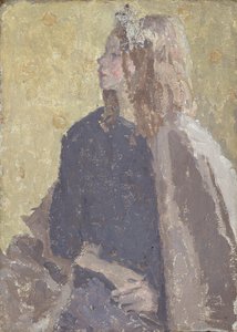 Ragazza di profilo da Gwendolen Mary John