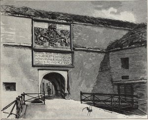 La Porta della Vecchia Fortezza a Komárno, 1890s da Gyula Háry