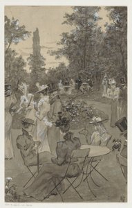 Persone che si ricreano in un parco