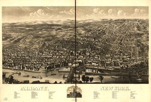 Albany, New York 1879 da H.H. Rowley and Co.; Beck and Pauli