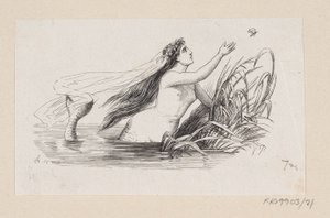 Illustrazione per "La sirenetta" in H.C. Andersen, "Fiabe e storie", Volume 1 da H.P. Hansen