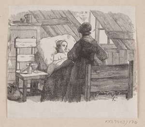 Illustrazione per "Cinque da un baccello di pisello" in H.C. Andersen, "Fiabe e Storie", Volume 2 da H.P. Hansen
