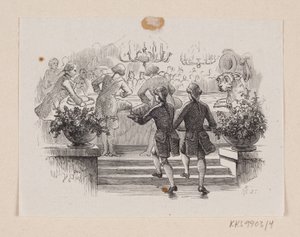 Illustrazione per "Fyrtøjet" in H.C. Andersen, "Fiabe e Storie", Volume 1 da H.P. Hansen