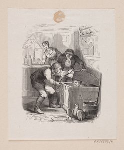 Illustrazione per "Lille Claus og store Claus" in H.C. Andersen, "Eventyr og Historier", Volume 1 da H.P. Hansen