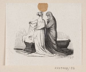 Illustrazione per "Gli stivaletti della fortuna" in H.C. Andersen, "Fiabe e storie", Volume 1 da H.P. Hansen