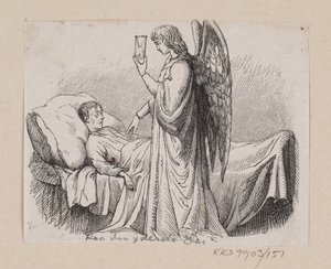 Illustrazione per "Paa den yderste Dag" in H.C. Andersen, "Fiabe e storie", Volume 2 da H.P. Hansen