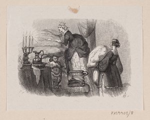 Illustrazione per "La principessa sul pisello" in H.C. Andersen, "Fiabe e Storie", Volume 1