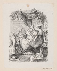 Illustrazione per "Il compagno di viaggio" in H.C. Andersen, "Fiabe e storie", Volume 1 da H.P. Hansen