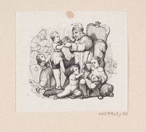 Illustrazione per "Il compagno di viaggio" in H.C. Andersen, "Fiabe e Storie", Volume 1 da H.P. Hansen