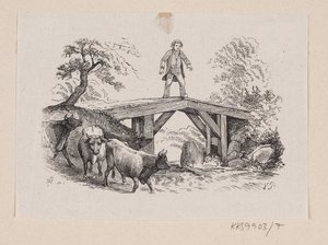 Illustrazione per "Il grande Claus e il piccolo Claus" in H.C. Andersen, "Fiabe e storie", Volume 1 da H.P. Hansen