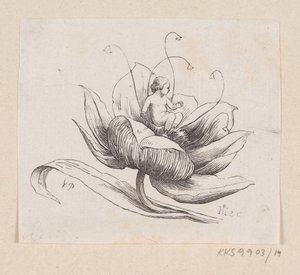 Illustrazione per "Pollicina" in H.C. Andersen, "Fiabe e Storie", Volume 1