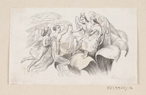 Illustrazione per "Pollicina" in H.C. Andersen, "Fiabe e Storie", Volume 1 da H.P. Hansen