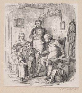 Illustrazione per "Sotto il salice" in H.C. Andersen, "Fiabe e storie", Volume 2 da H.P. Hansen