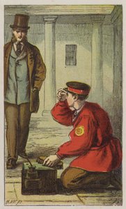 Lustrascarpe (litografia a colori)
