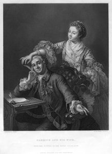 Garrick e sua moglie, 1757 da H. Bourne