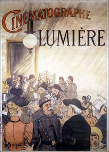 Poster pubblicitario di H. Brispot per il cinematografo dei fratelli Lumière, inizio XX secolo da H. Brispot