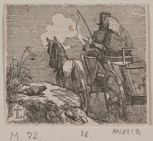 Illustrazione per "La levatrice e il troll" da H. C. Henneberg