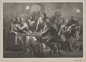 Illustrazione per la storia della Danimarca di Fabricius da H. C. Henneberg