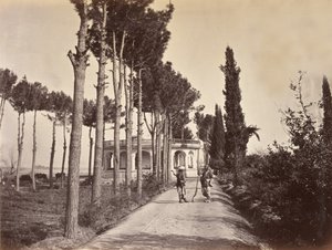 Afghani nei giardini di Babur, Jalalabad, 1878 da H. Charuis