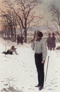 Henri, fermo e coprendosi il viso con la pistola, stava aspettando da H. Delaspre