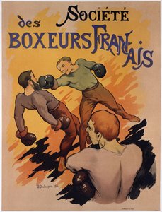Poster pubblicitario della Société des boxeurs français, 1894