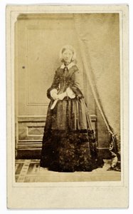 Carte-de-visite di Florence Nightingale, c.1858 da H. Hering
