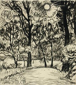 (Sentiero illuminato dal sole) da H. Lyman Sayen