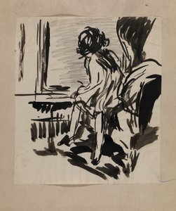 Senza titolo (Figura seduta) da H. Lyman Sayen