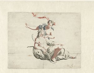 Cacciatore e ninfa