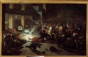 Tentativo di assassinio di Napoleone III da parte di Felice Orsini a Parigi il 14 gennaio da H. Vittori Romano