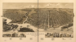 La Crosse, Wis., capoluogo della contea di La Crosse 1887 da H. Wellge