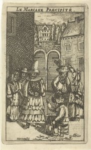 Calzolaio al lavoro (La mariage precipite) da H. de Cocq