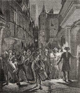 Parigi sorvegliata dal popolo, inciso da Pannemaker-Ligny da H. de la (after) Charlerie