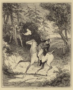 I luddisti sparano al signor Horsfall (incisione) da Hablot Knight (1815 92) (after) Browne
