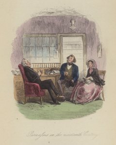 Illustrazione per Lewis Arundel o La Ferrovia della Vita di Frank E Smedley da after Hablot Knight Browne