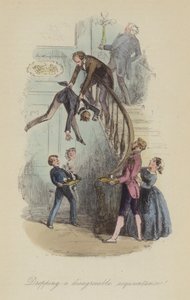 Illustrazione per Lewis Arundel o La Ferrovia della Vita di Frank E Smedley da after Hablot Knight Browne