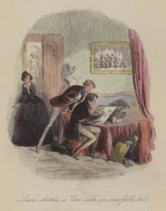 Illustrazione per Lewis Arundel o La Ferrovia della Vita di Frank E Smedley da after Hablot Knight Browne