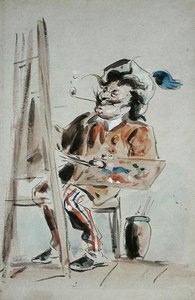 Caricatura di un artista