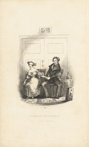 Frontespizio di The Strange Gentleman: A Comic Burletta, di Charles Dickens da Hablot Knight Browne