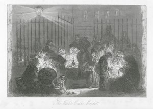 Strade di Londra: Il mercato del crescione da Hablot Knight (1815 92) Browne