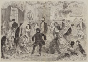 Una danza di Natale in una casa di campagna
