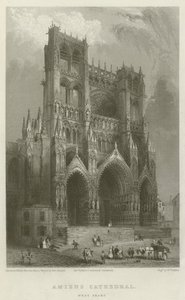 Cattedrale di Amiens, facciata ovest da Hablot Knight Browne